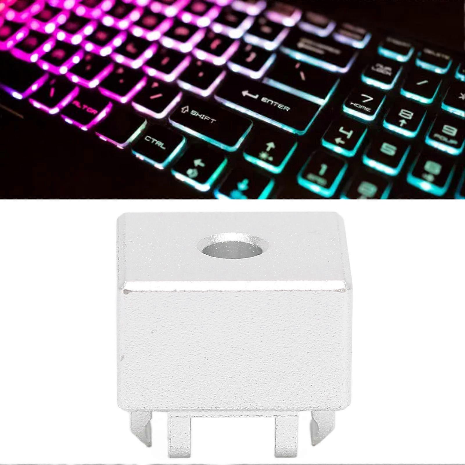 Metal Switch Opener Aluminum Alloy Anodizing Process Keycap Opener for Cherry Mx Axes Crossing Axes Mechanical Keyboard Silver 