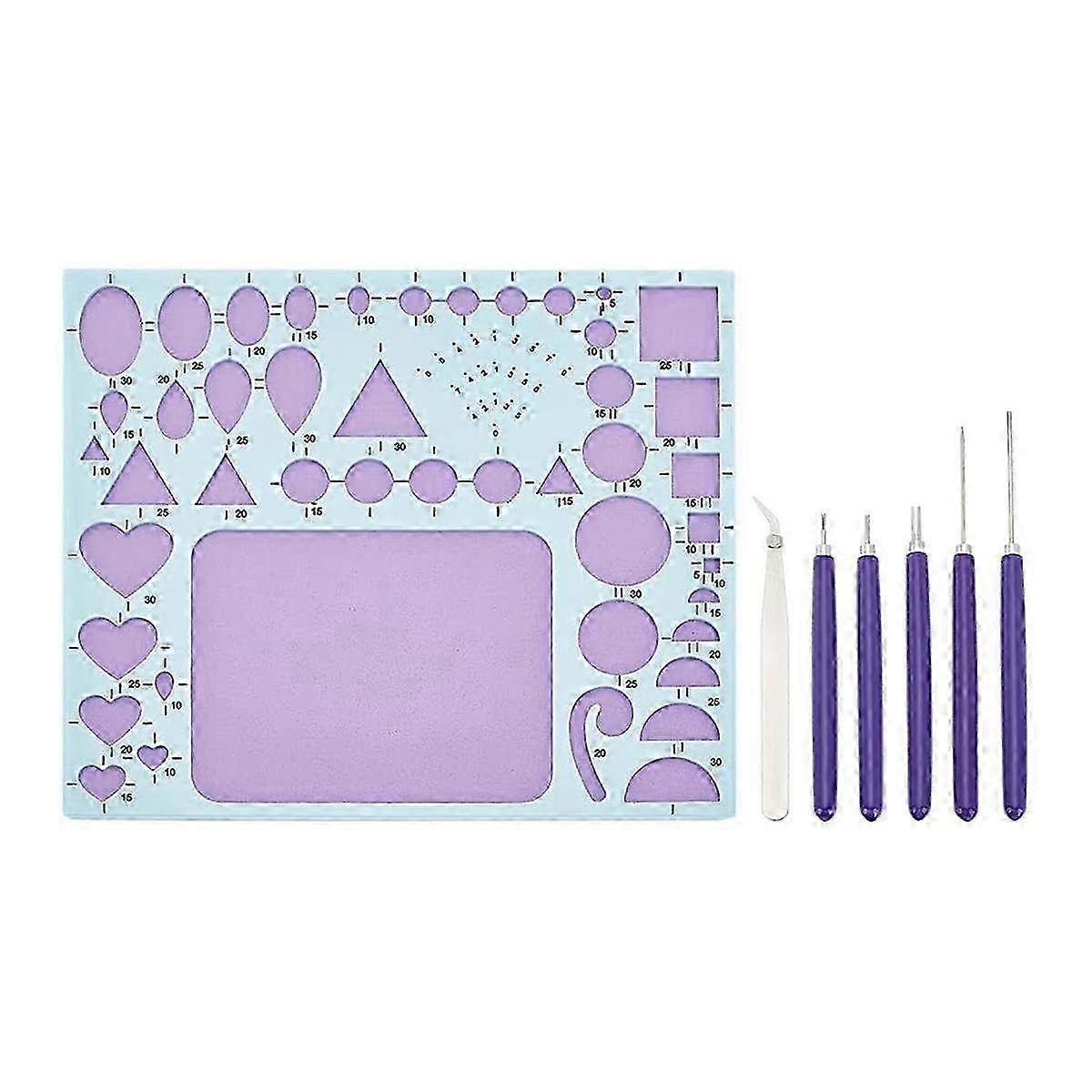 7-Piece Paper Quilling Kit for Adults & Beginners - Includes Slotted Quilling Tool for Creative Crafting