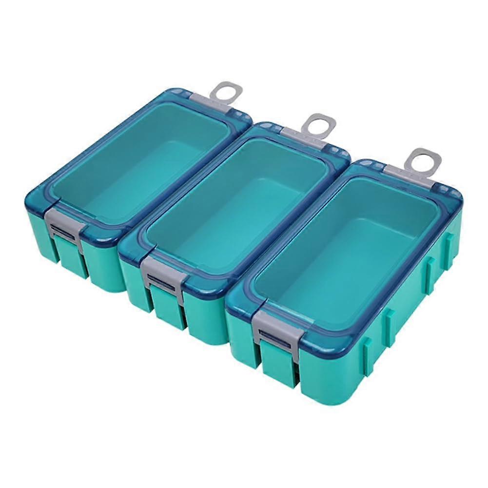 Organizer Storage Box LMINOUS Splice Storage Boxes Plastic Accessories Fish Hooks Hard Bait Container Fishing Accessories Box Container Sea Blue