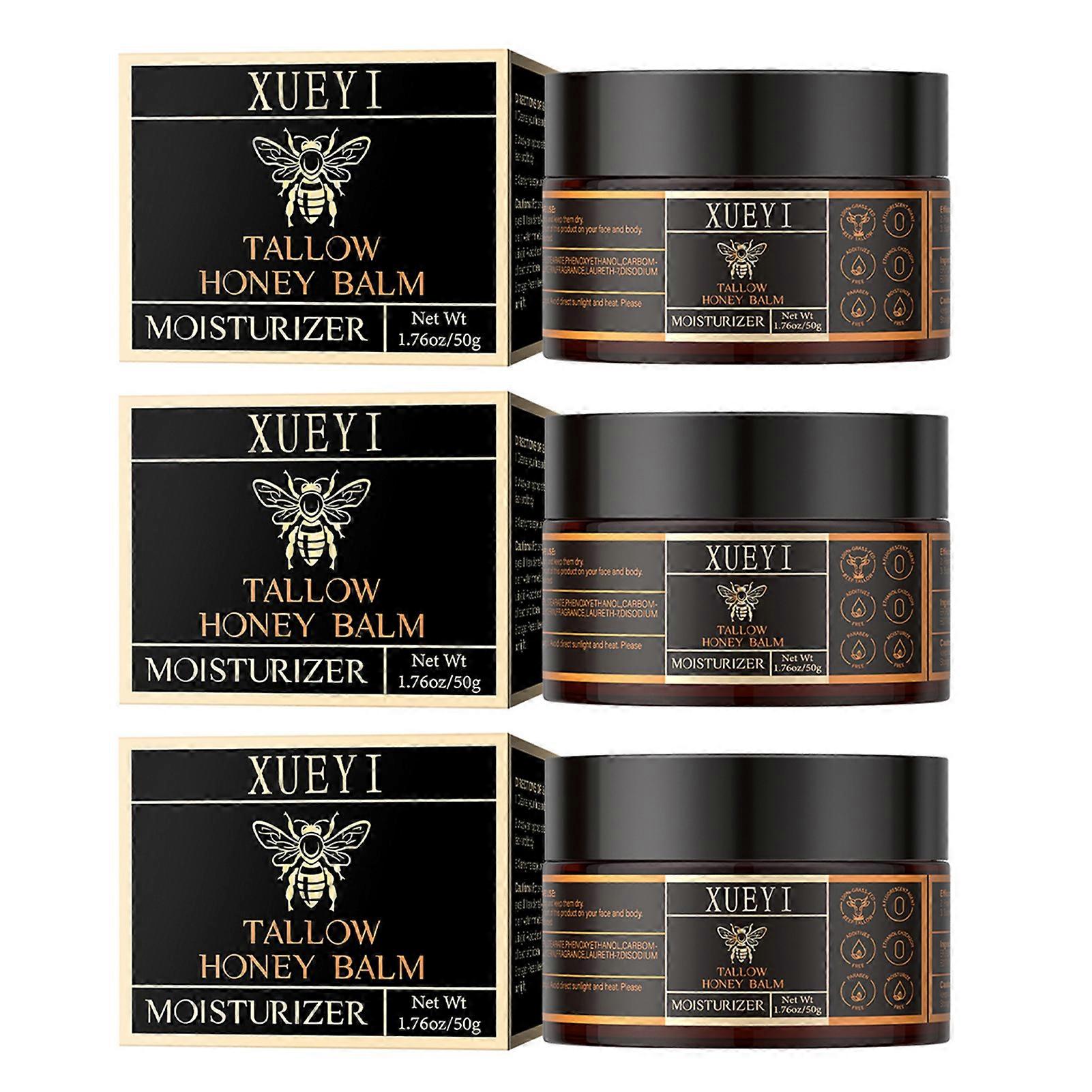 بلسم عسل الشحم العضوي للعناية بالبشرة الطبيعية لجميع الأغراض للوجه والجسم ، بلسم مرطب للبشرة الجافة ، مضاد للجفاف لجميع أنواع البشرة