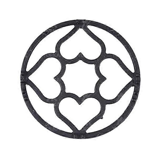 Gas Hob Support Ring - 19cm Universal Flat Plates Iron Grate with 8 Attachment Points at the Bottom for Coffee Makers