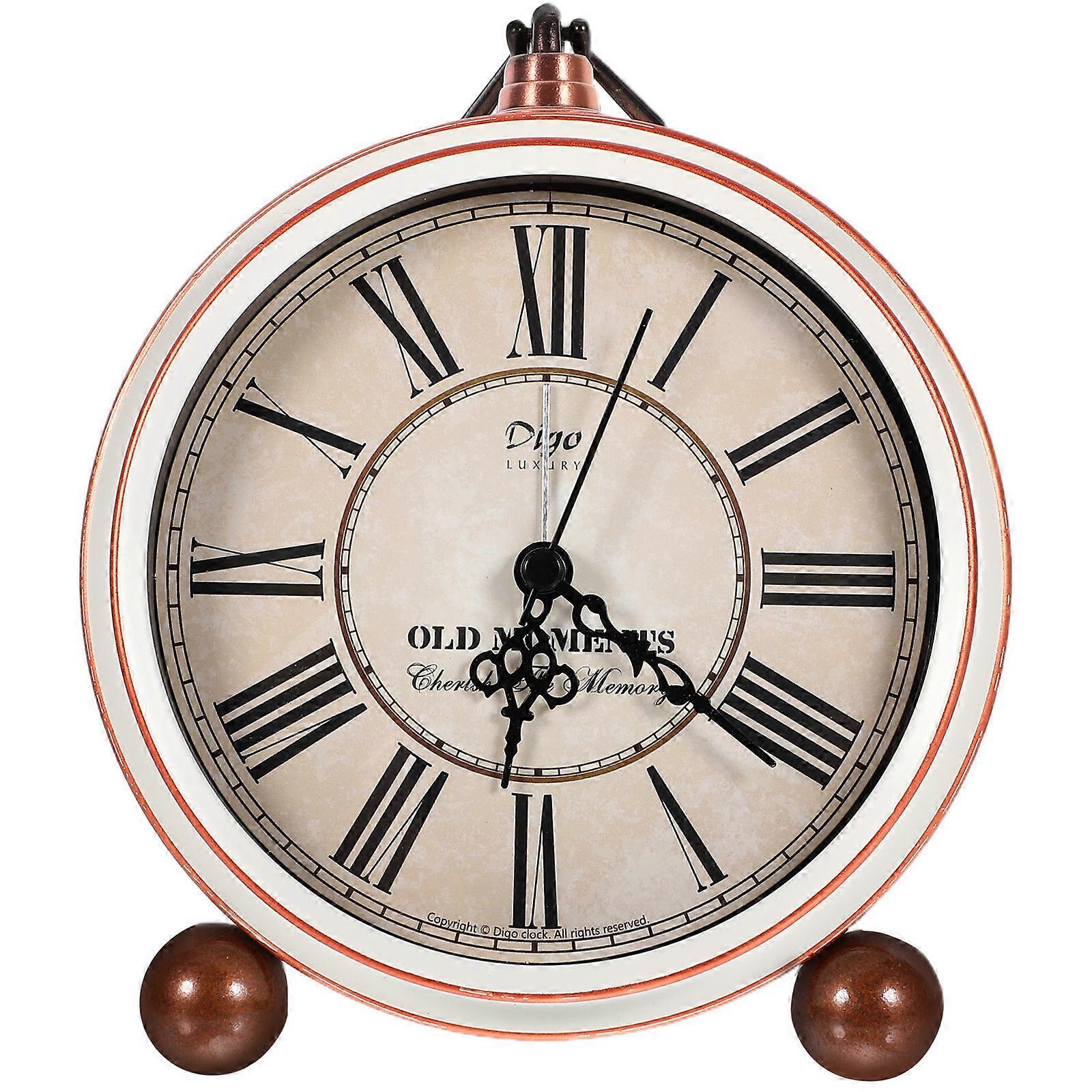 Desk Alarm Clock Retro Style, Functional Novelty