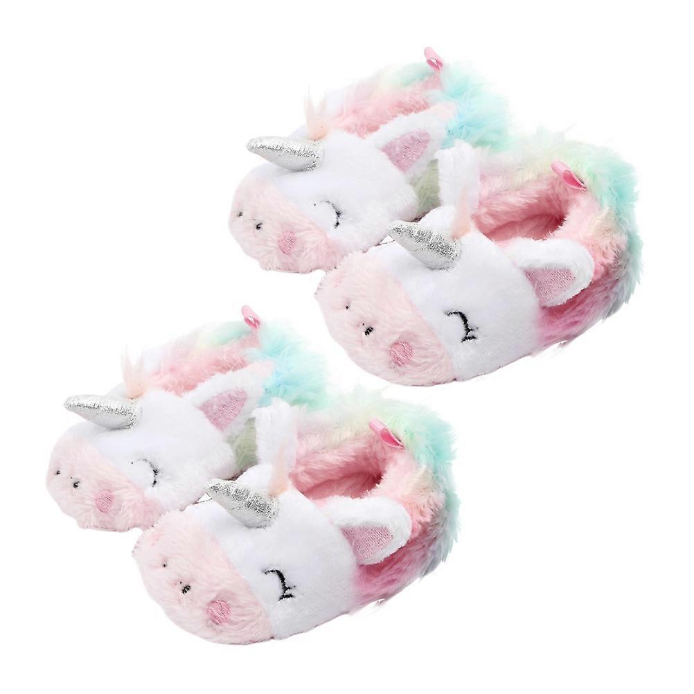 Anti-Slip Indoor Warm Cotton Shoes Toddler Shoes In Multi Color With Adorable Unicorn Design For Babies Aged From 0 To 1 Years Old 1 Pair
