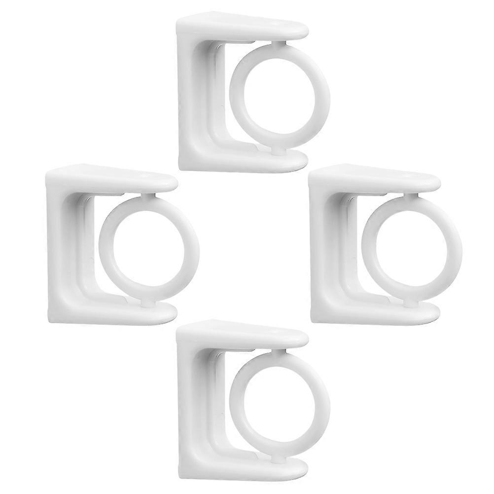 4pcs Versatile Curtain Rod Holders Functional Curtain Rod Hooks Brackets