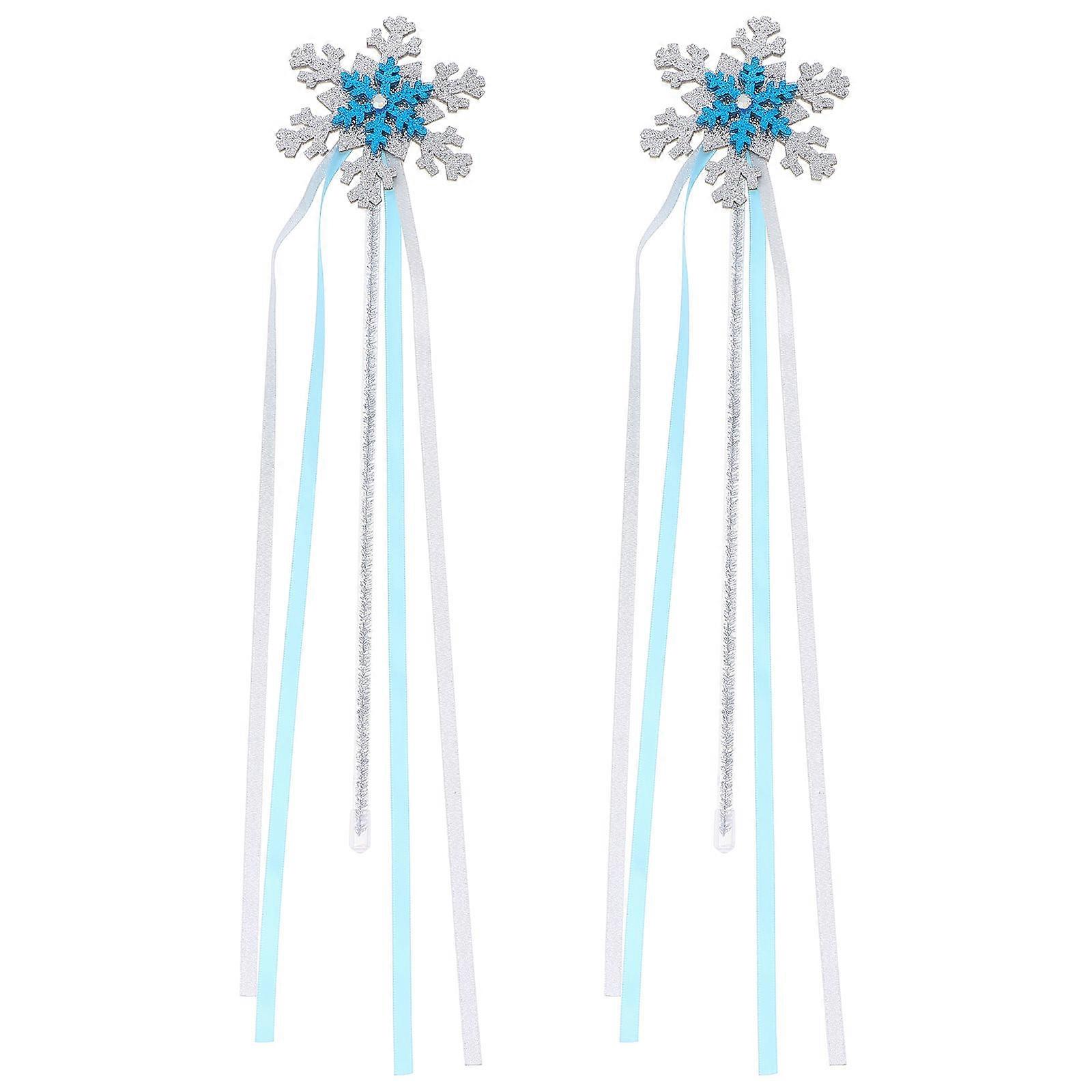 Snow Design Fairy Wand Costume Prop for 2Pcs Stage Performance