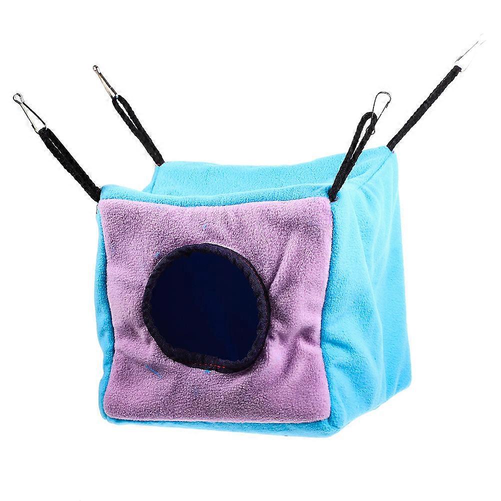 Cozy Double Hanging Hammock for Small Animals – Ideal for Hamsters, Ferrets, Guinea Pigs, and Rats – Cage Accessory for Play and Rest