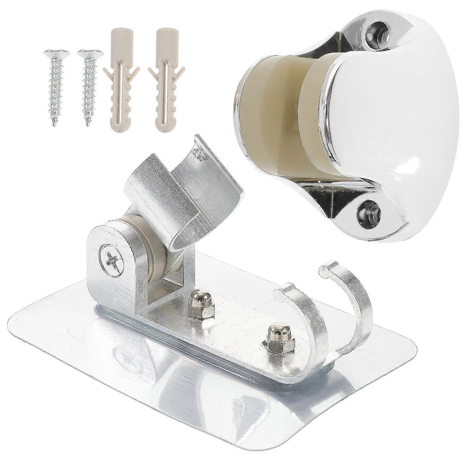 2Pcs Shower Head Holder Adhesive Wall Mounting Bracket for Shower Wand