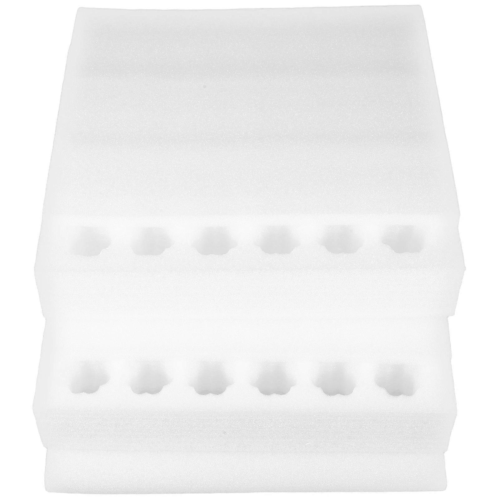 White Egg Carrier Case Made from Polyethylene Foam for Home Use and Reusable Egg Storage Containers Large Capacity