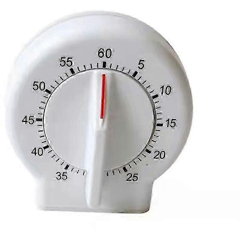 Kitchen Timer, Easy To Read 60 Minute Mechanical Timer (white) Hr