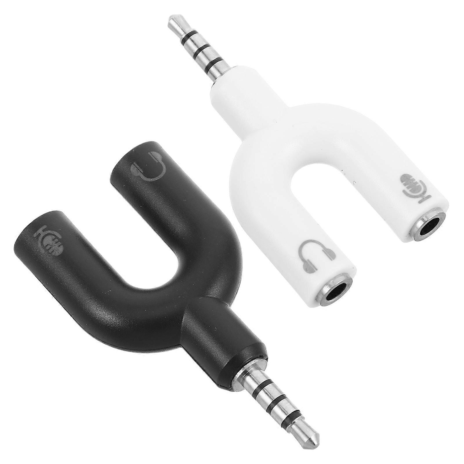 3.5mm Audio Jack Splitter Y Shaped Adapter for Headphones – Easy to Use for Phones