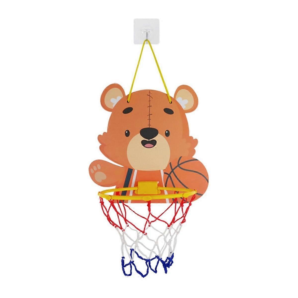Adjustable Basketball Stand Cartoon Animal Shape Shooting Hoop for Kids