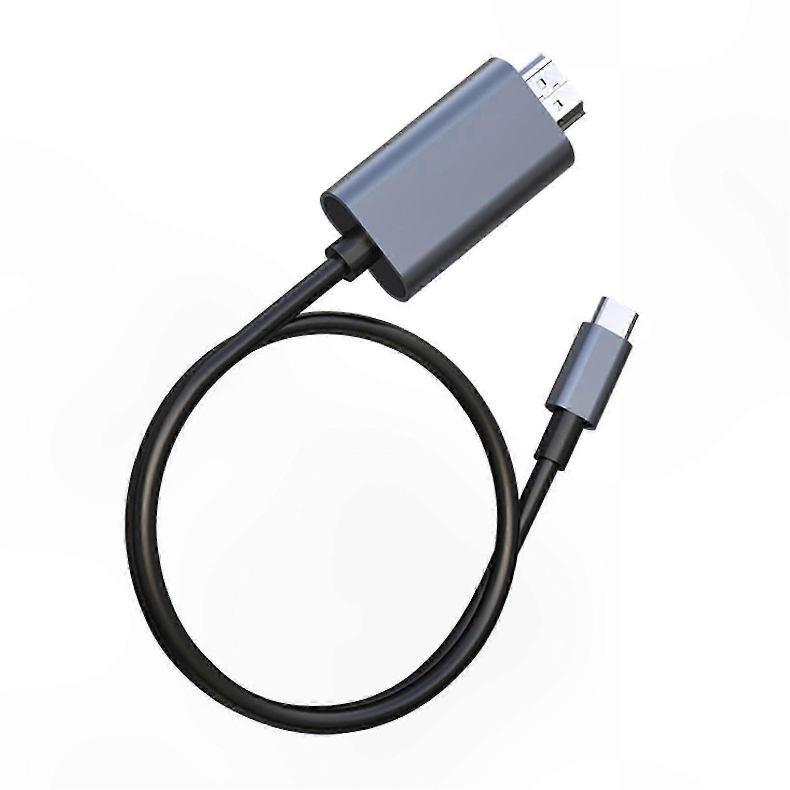 4K HDMI-Compatible Type-C to HDMI Cable for High-Definition Picture and Fast Data Transfer Home Use Solution