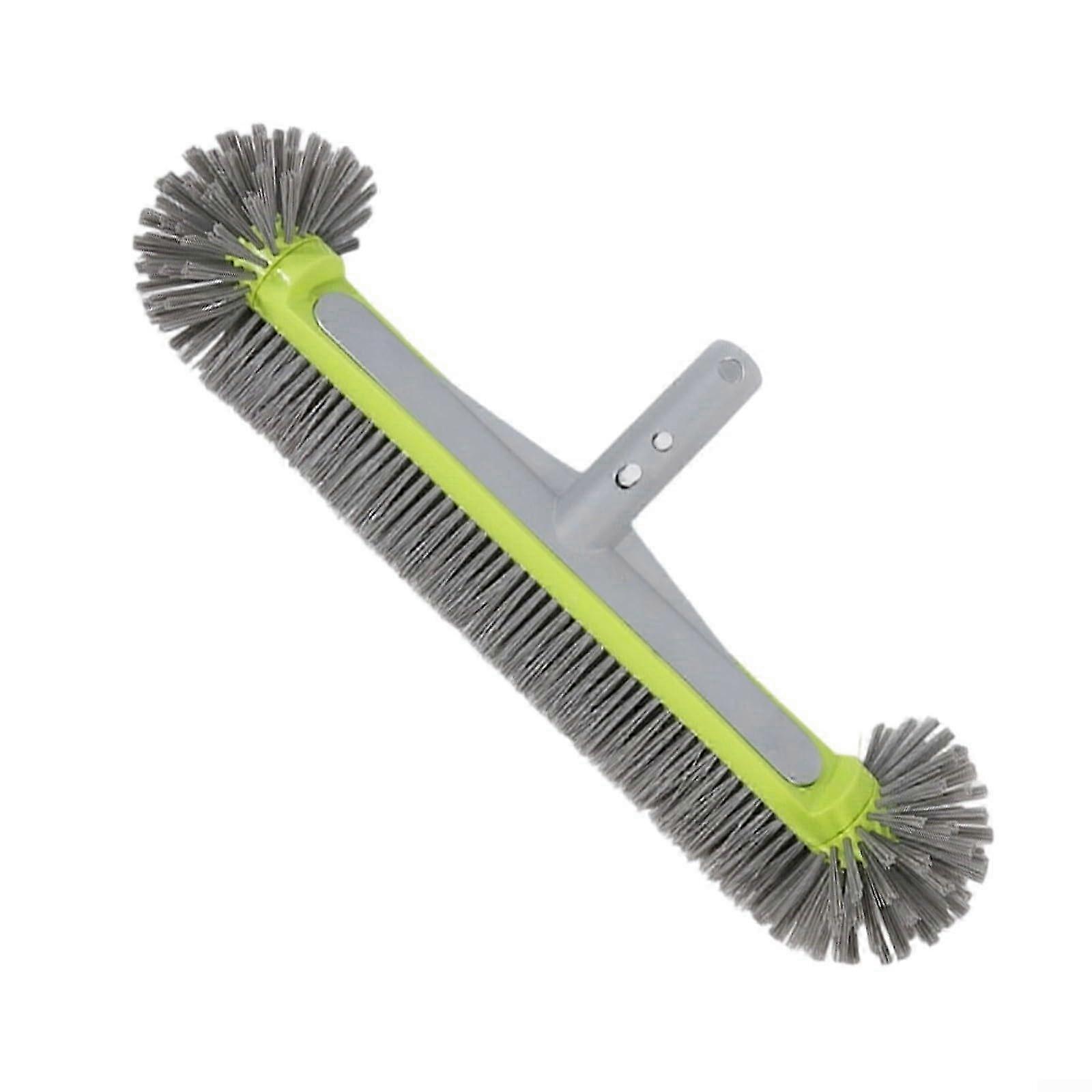 2025 Pool brush 44.1 cm polyester bristles corner cleaning tool with 45degree angled handle for standard poles (bag included)