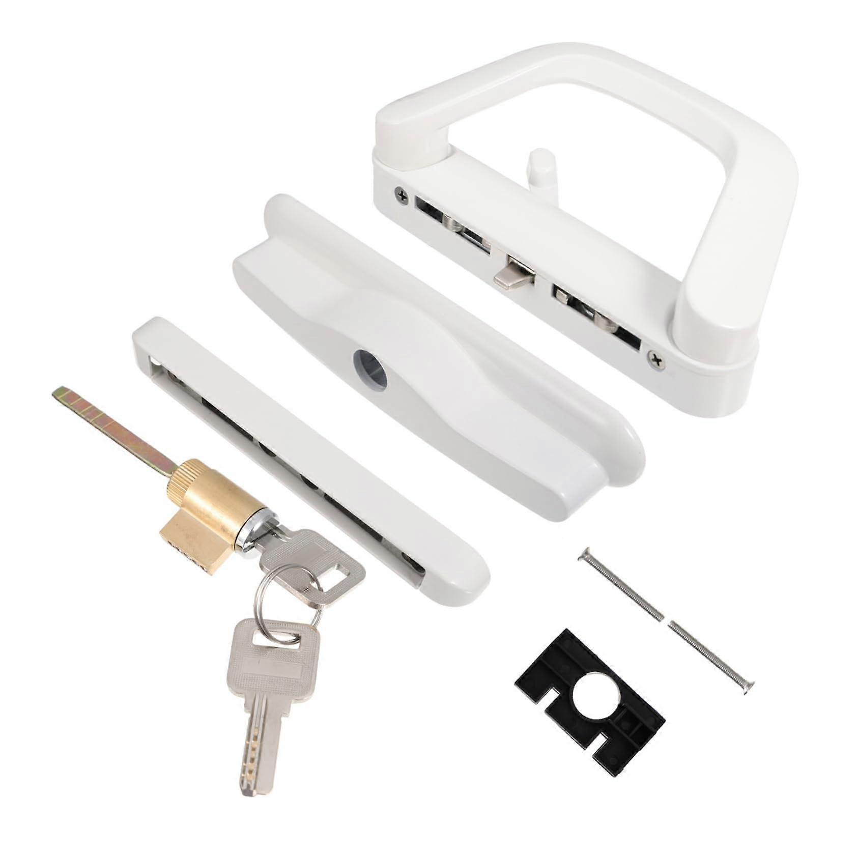 1Satz sliding door lock privacy lock for doors install versatile use bedroom bathroom kitchen