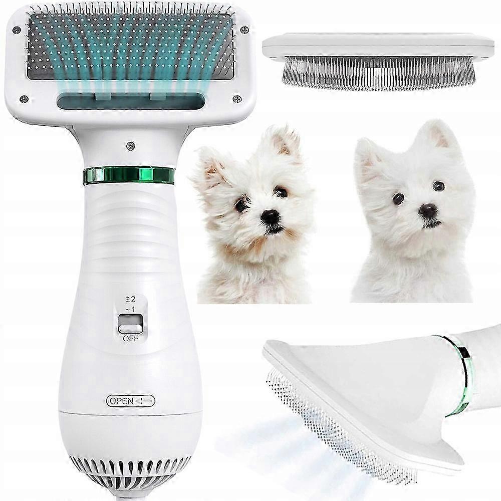 2in1 Dog & Cat Grooming Dryer with Soft Brush for Gentle Drying