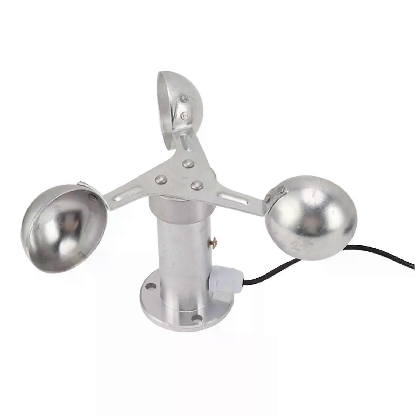Anemometers Wind Speed Monitoring Sensor 3 Cups Wind Speed Sensor Anemometer 038V Aluminium Alloy