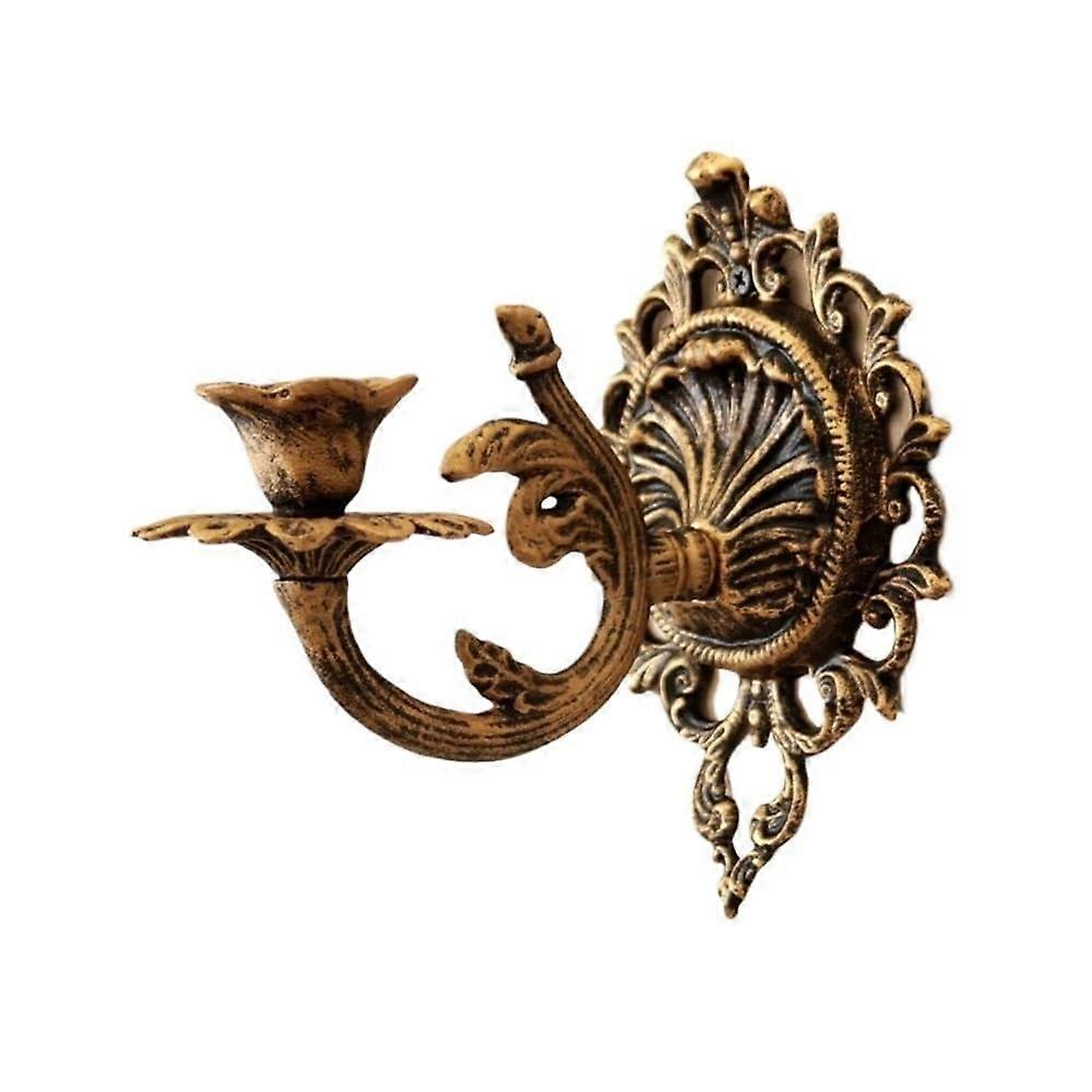 Candle Sconces Wall-Mounted Wind Lamp Iron Retro Style Candelabra Decorative Display