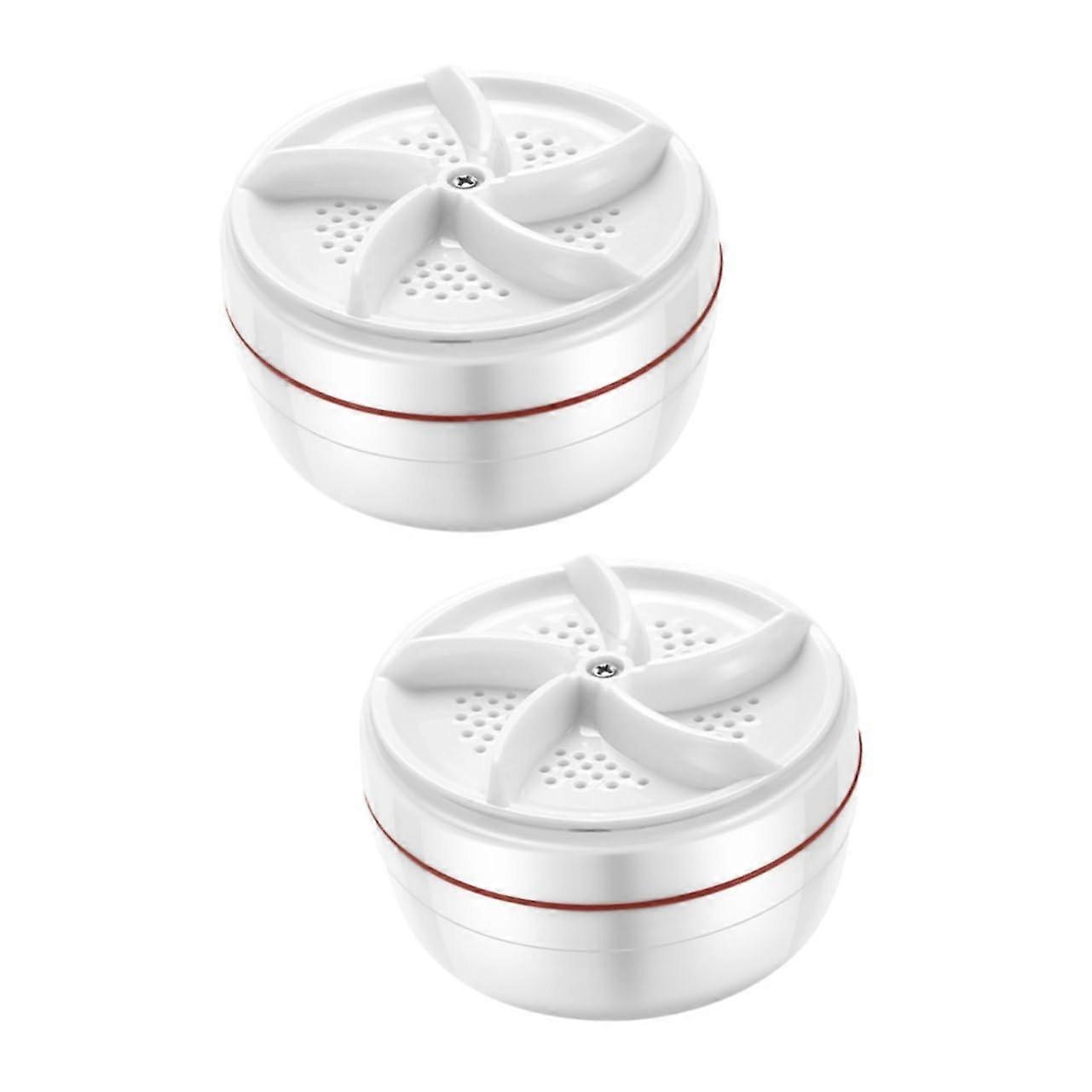 Lavadora Mini Washing Machine USB Power Supply Portable White 2pcs