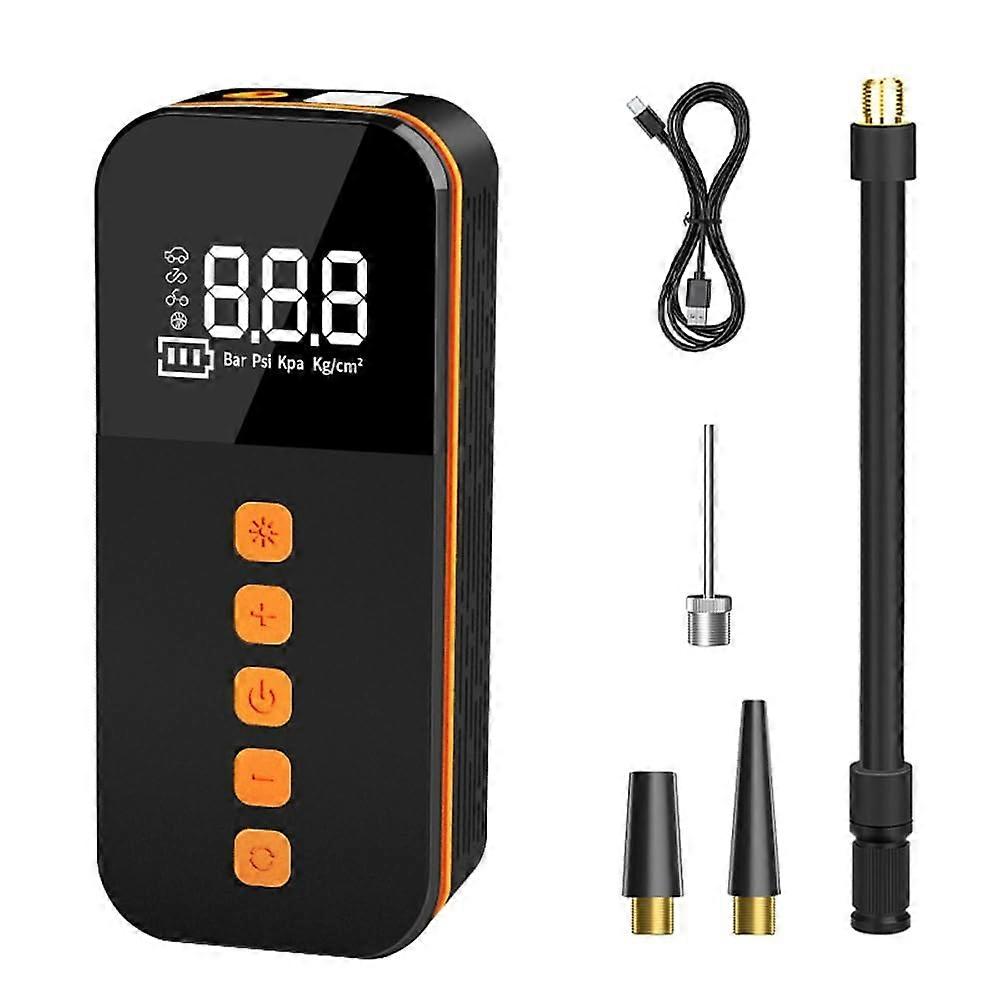 Portable Car Pump 150PSI Wireless Compressor Handheld Electric Tire Inflator Black