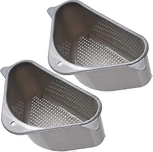 2 pcs Silkorg for diskbänk, hylla triangle for diskbänksavlopp