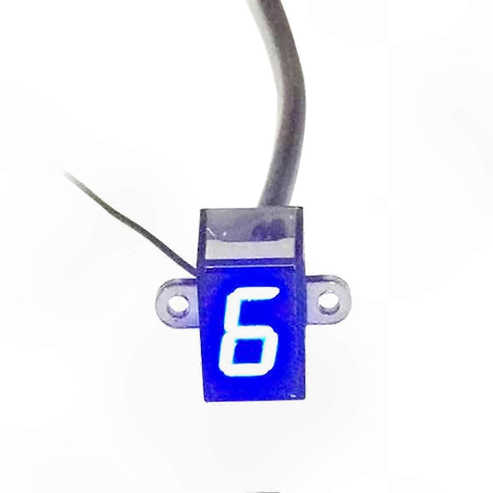 Universal 12V LED Gear Indicator for Motorcycles with Shift Lever Sensor Display