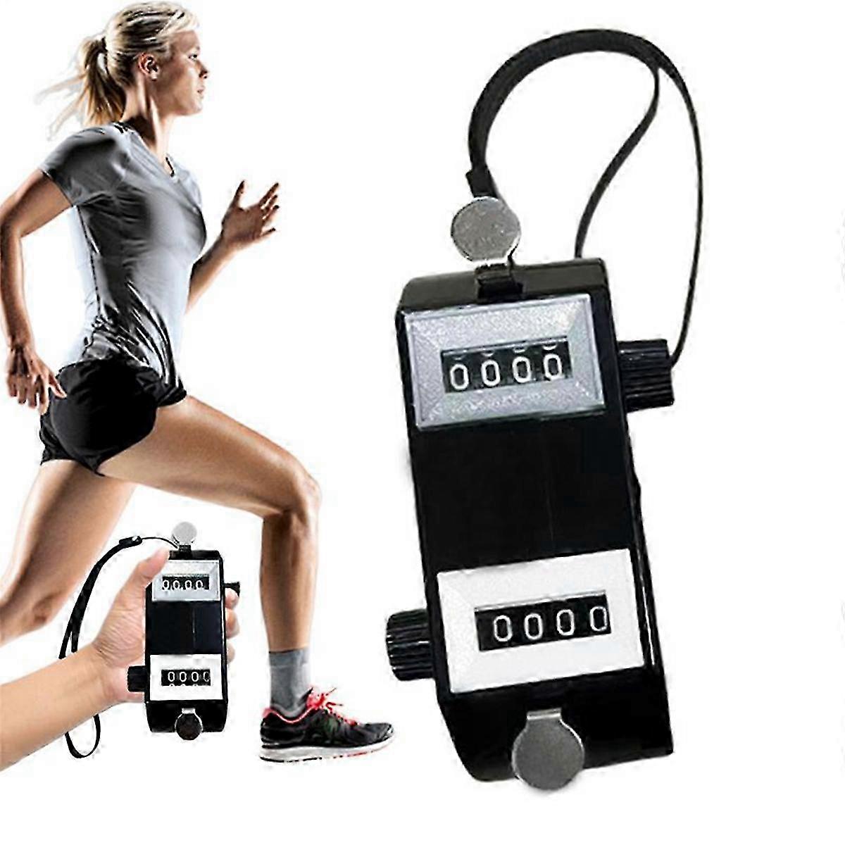 Golf Score Counter with Double Head Tally Clicker, Four-Digit Display, Handheld Manual