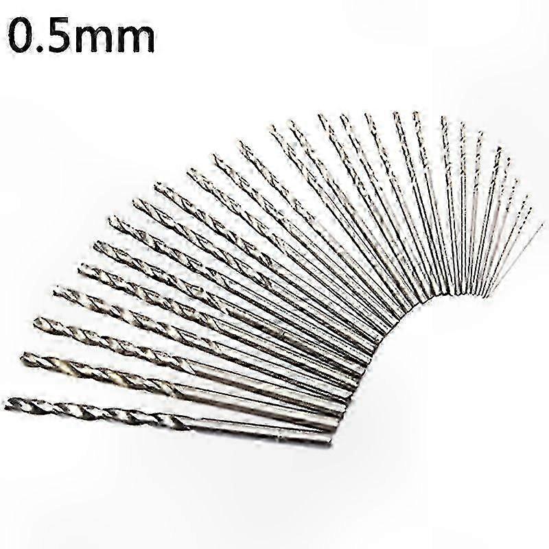 10Pcs/Set 0.3mm-3mm Mini Micro HSS Spiral Twist Drill Bit Set for Various Applications