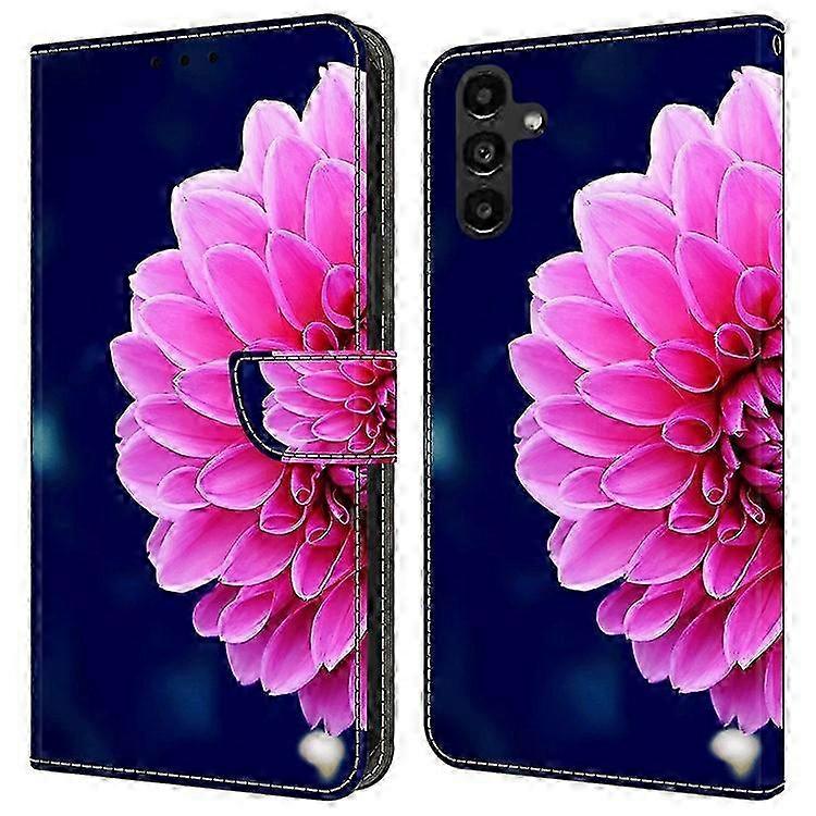 Samsung Galaxy A14 4G/5G Leather Wallet Case with 3D Pattern Printing - Protective Phone Cover with Stand