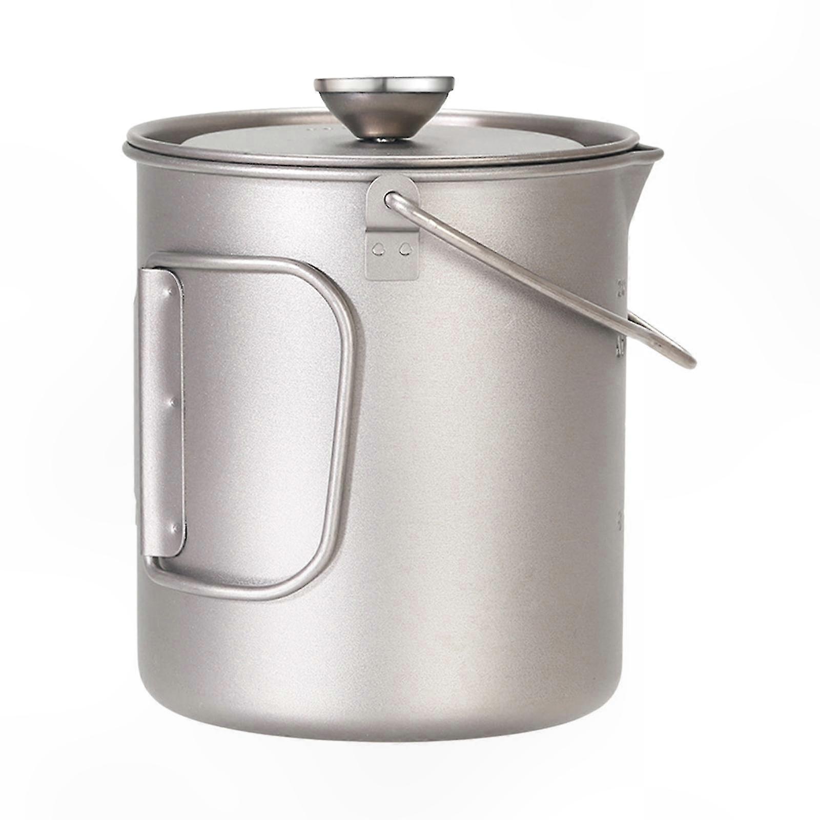 Durable Titanium Coffee Mug with Press Pot for Kitchen Use