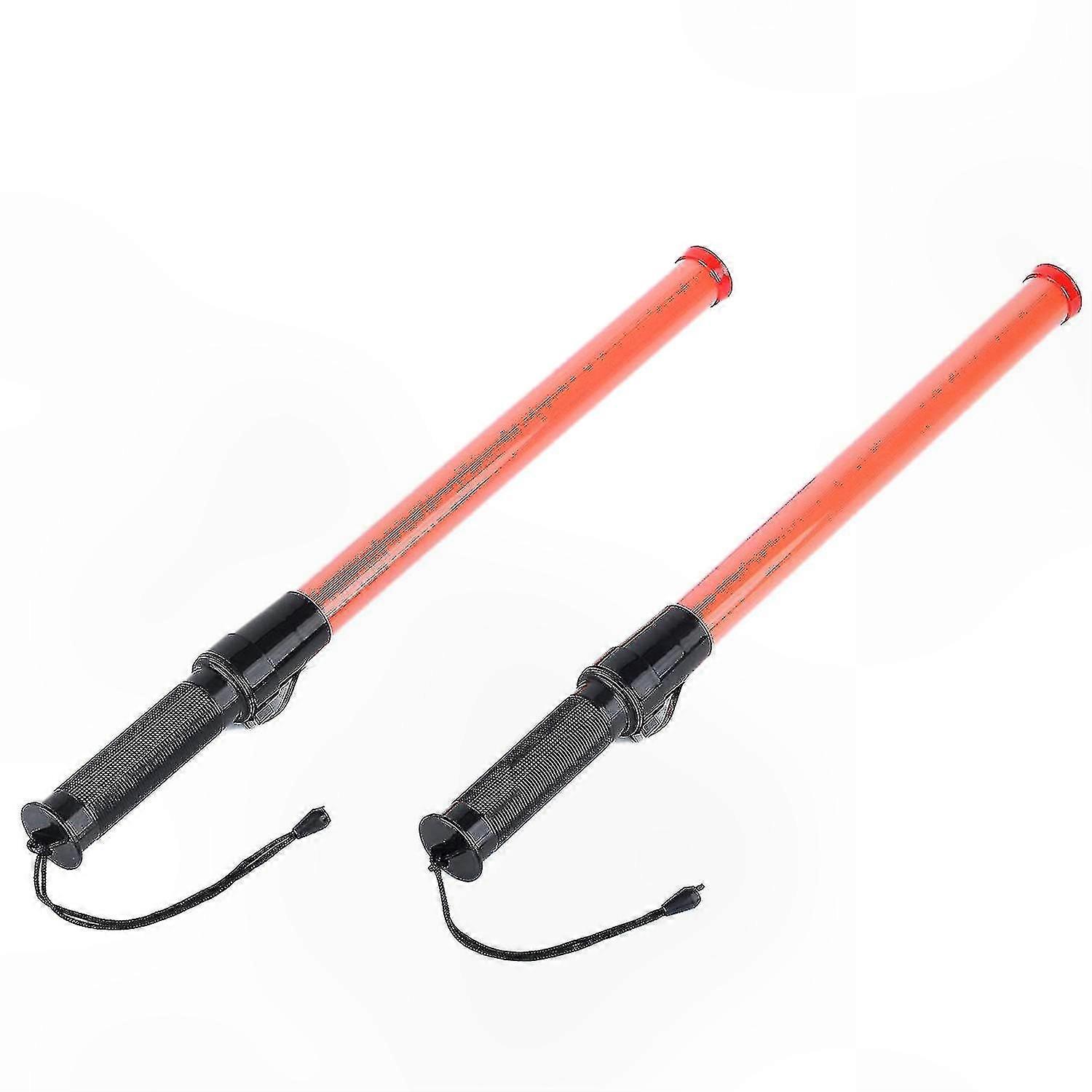 21" LED Traffic Safety Wands for Parking Guidance, 2 Pack