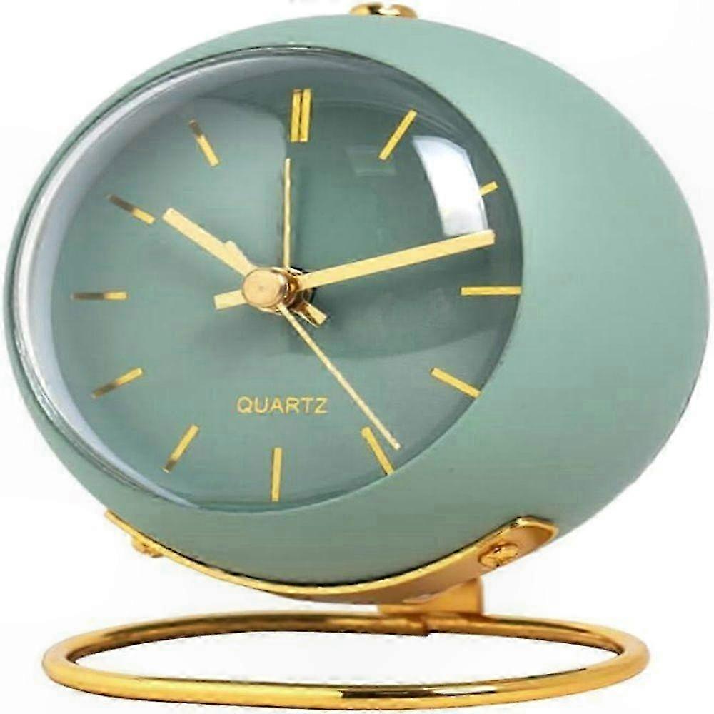 Vintage Quiet Alarm Clock with Glow-in-the-Dark Hands