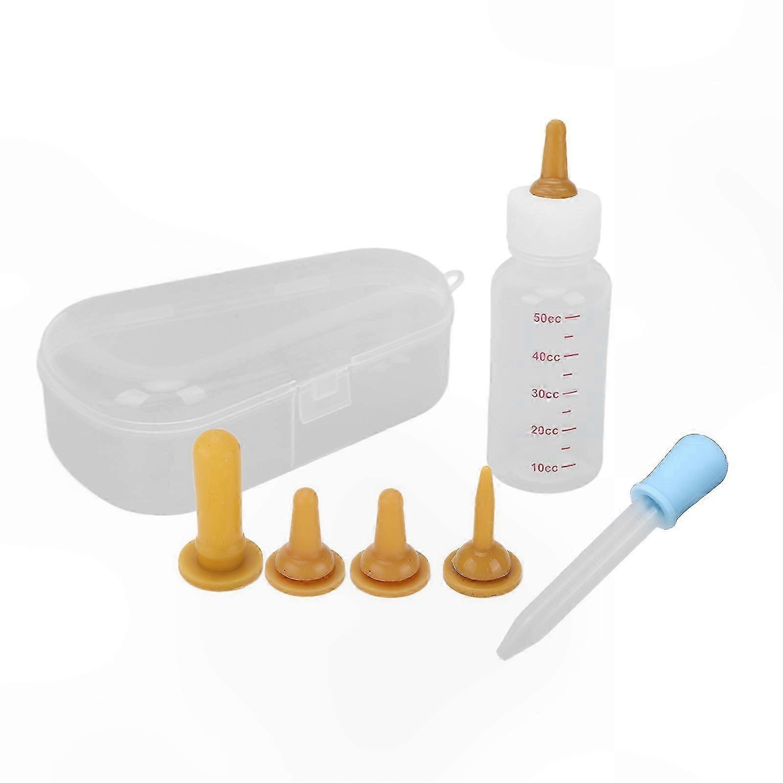 Compact Feeding Bottle with Nipple for Small Pets Puppy and Kitten Care