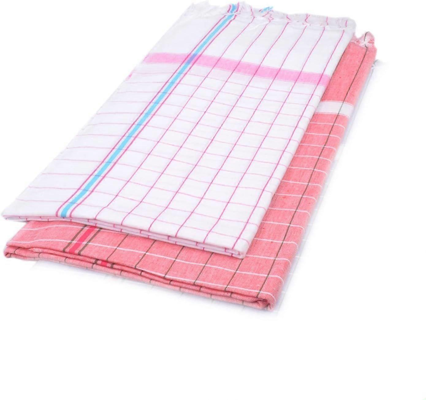 Serviette de bain en coton 2 pcs combo pack multicolore