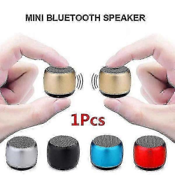 Pairable Mini Bluetooth Speaker Metal Bass Bluetooth Subwoofer Portable Bluetooth Speaker Wireless Loudspeaker-Good