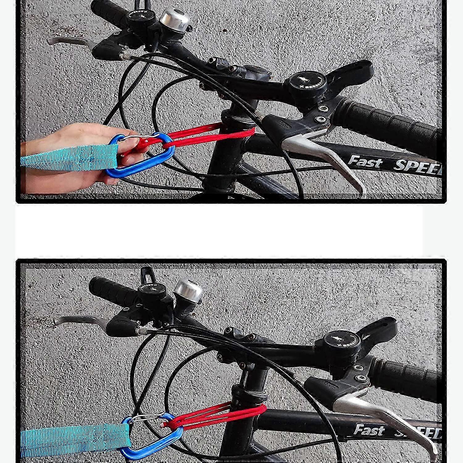 Bicycle tow rope, 1.7m elastic bicycle tow strap, elastic recovery ...