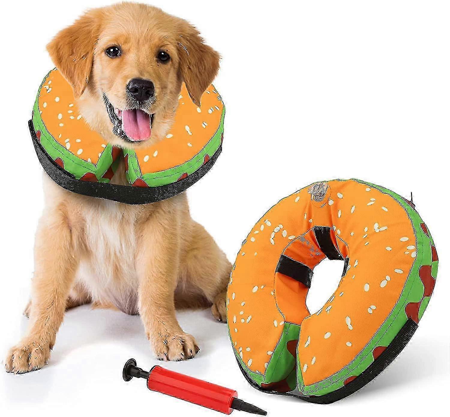 Recovery Collar For Dogs & Cat, Adjustable Protective Inflatable Do...