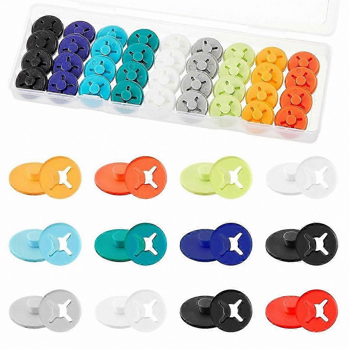 40-Pack Bib Holders for Running Events with Number Buckle System