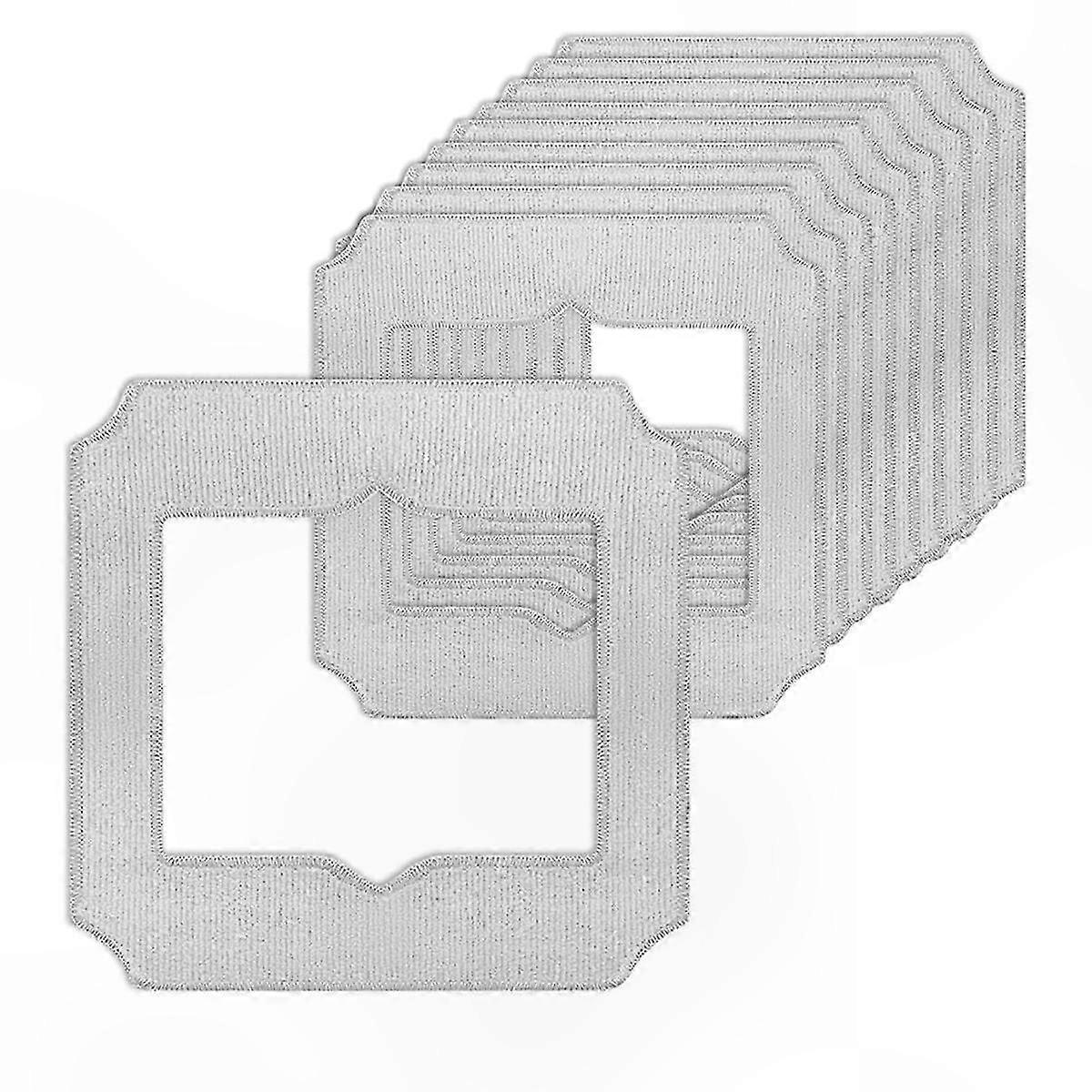 10-Pack Microfiber Cleaning Pads for Window Robots, Replacement Wipes Compatible with Multiple Models