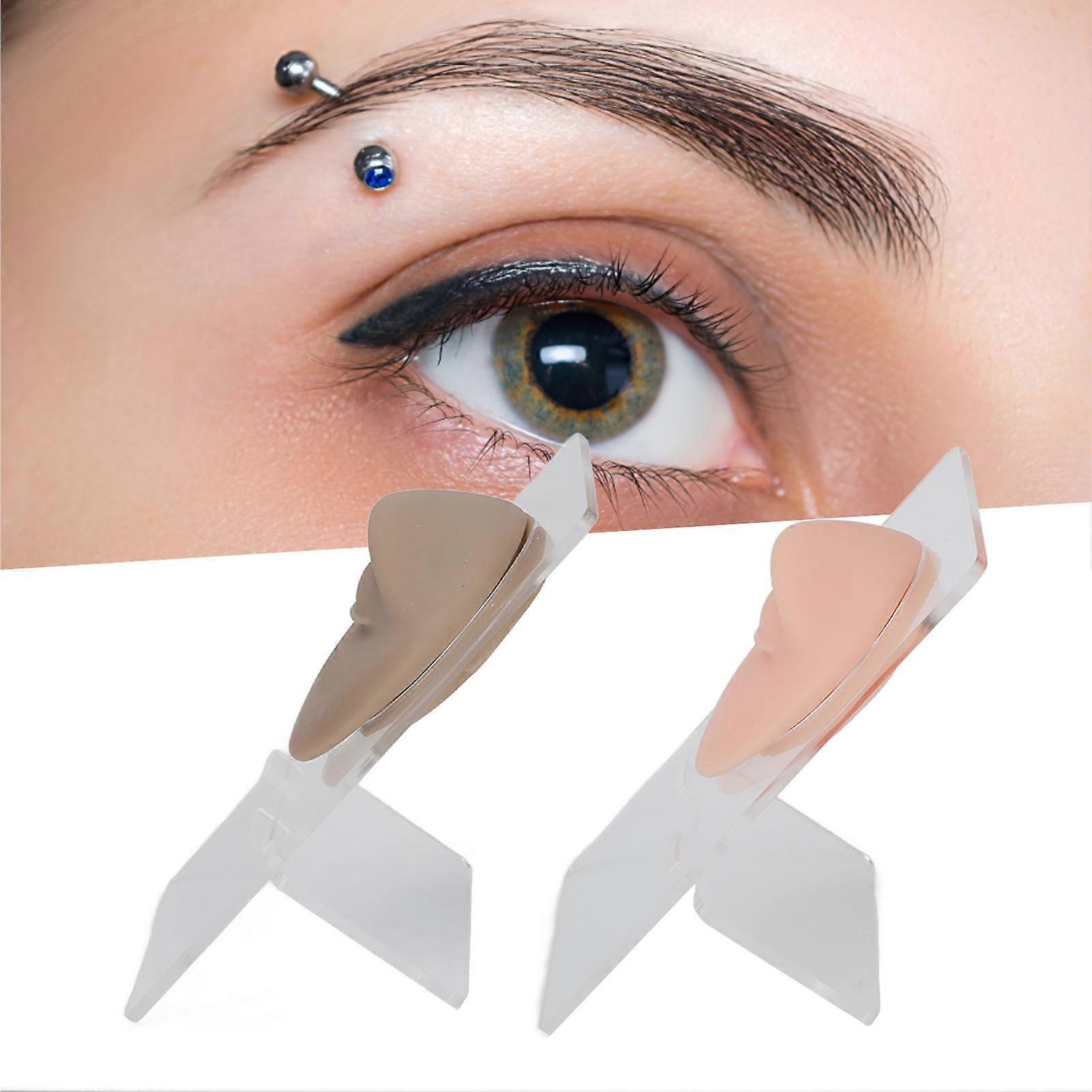 2er Set Silikon 3D Augenbraue Modell 7,5x5,9cm mit Ständer