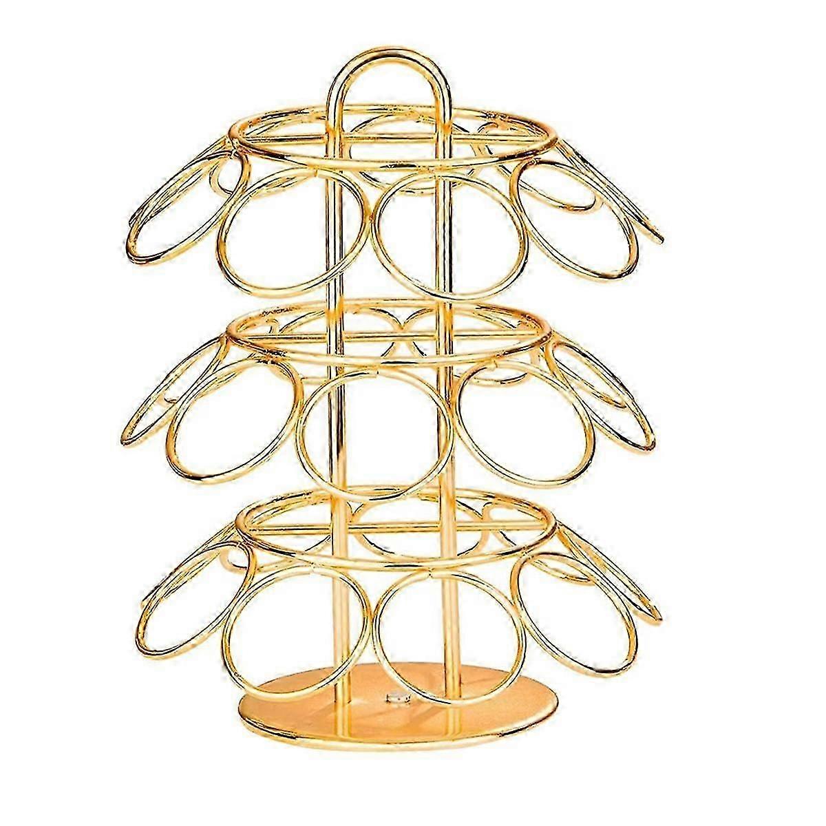 Coffee Pod Holder, K Cup Holders, Coffee Pod Storage Compatible with K Cups (27 Pods), Spins 360-De