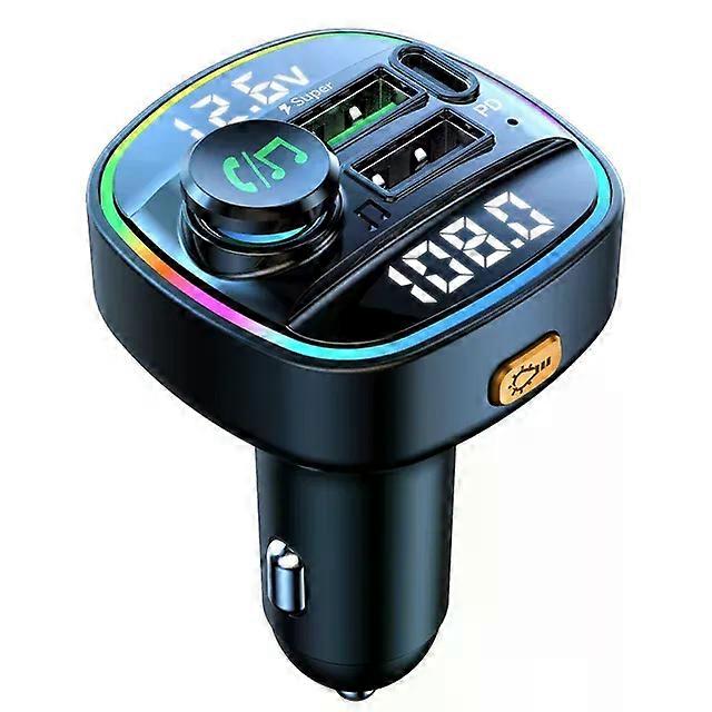 Bluetooth 5.0 FM Transmitter Handsfree Car Radio Modulator MP3 Player With 22.5W USB Super Quick Charge Adapter Suitable for Car