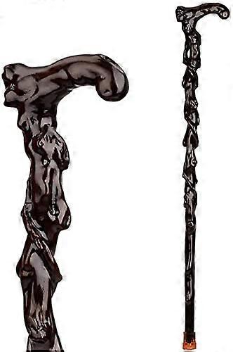 Crutch Cane Mountain Mahogany Wood Unisex Wooden Cane Classic Wooden Stick For Men And Women