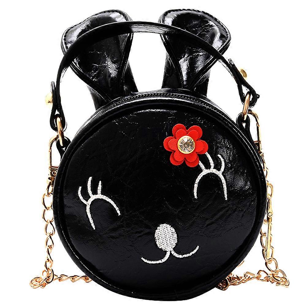 Children's Shoulder Bag Black for Storage 1Pcs Cross Body Bag