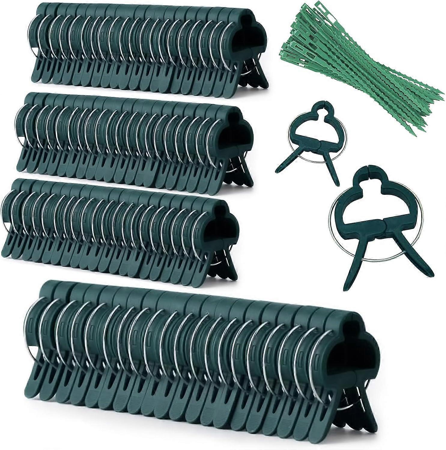 120 pcs Clips (40 Large + 60 Small + 20 Adjustable Tomato Clips)