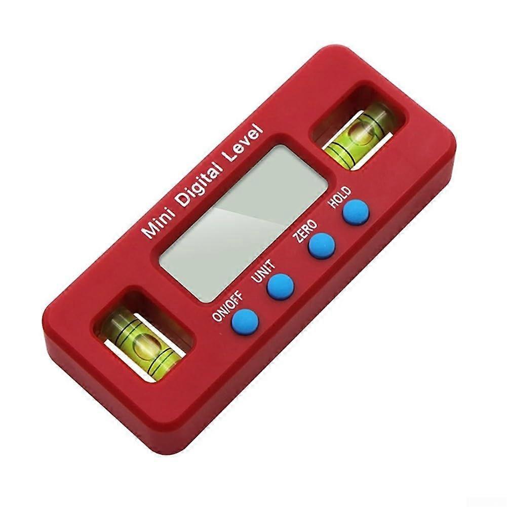 Digital Level 0100 Range Aluminum Inclinometer Box Backlit Magnetic Base