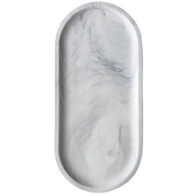 Marmor Oval Middagsplate Husholdnings keramikk Servise Oval Frokostbrett Serveringsbrett For Ost