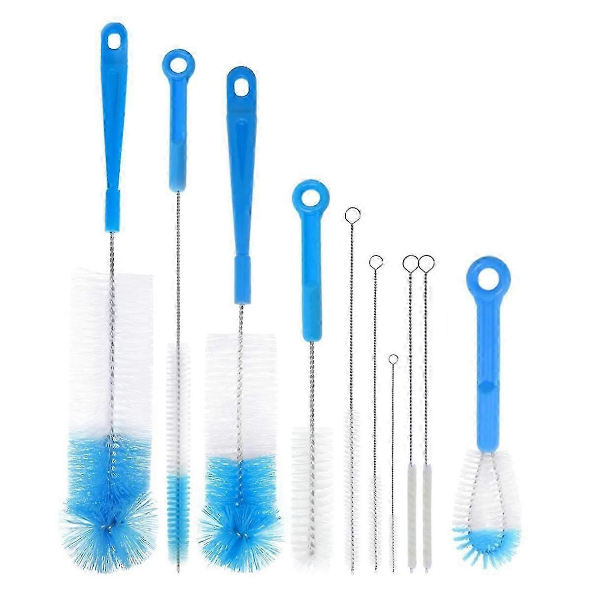 10 Pack Bottle Cleaning Brush Set, Deep Cleaning Handle Brush Kit