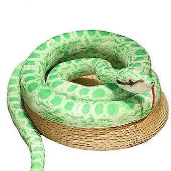 Simulazione di pitone peluche gigante pitone cobra peluche animale peluche bambola decorazione di Halloween regalo pitone verde