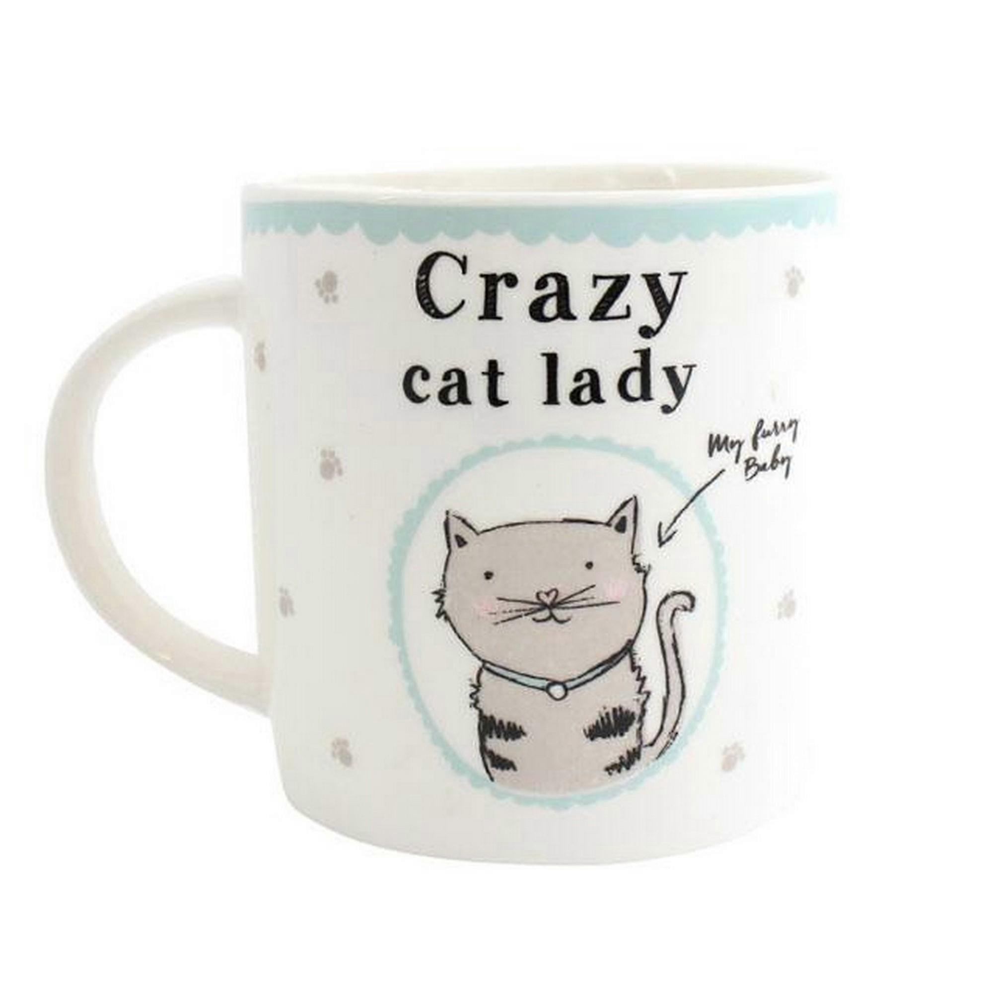 Something Different Crazy Cat Lady Ceramic Boxed Mug