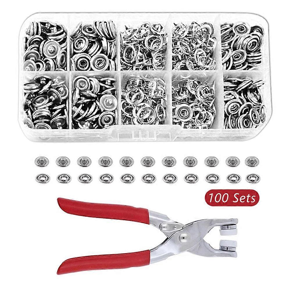 Buttons Pliers Tool Kit Seamless Stitching Sewing Kit for Diy Crafts